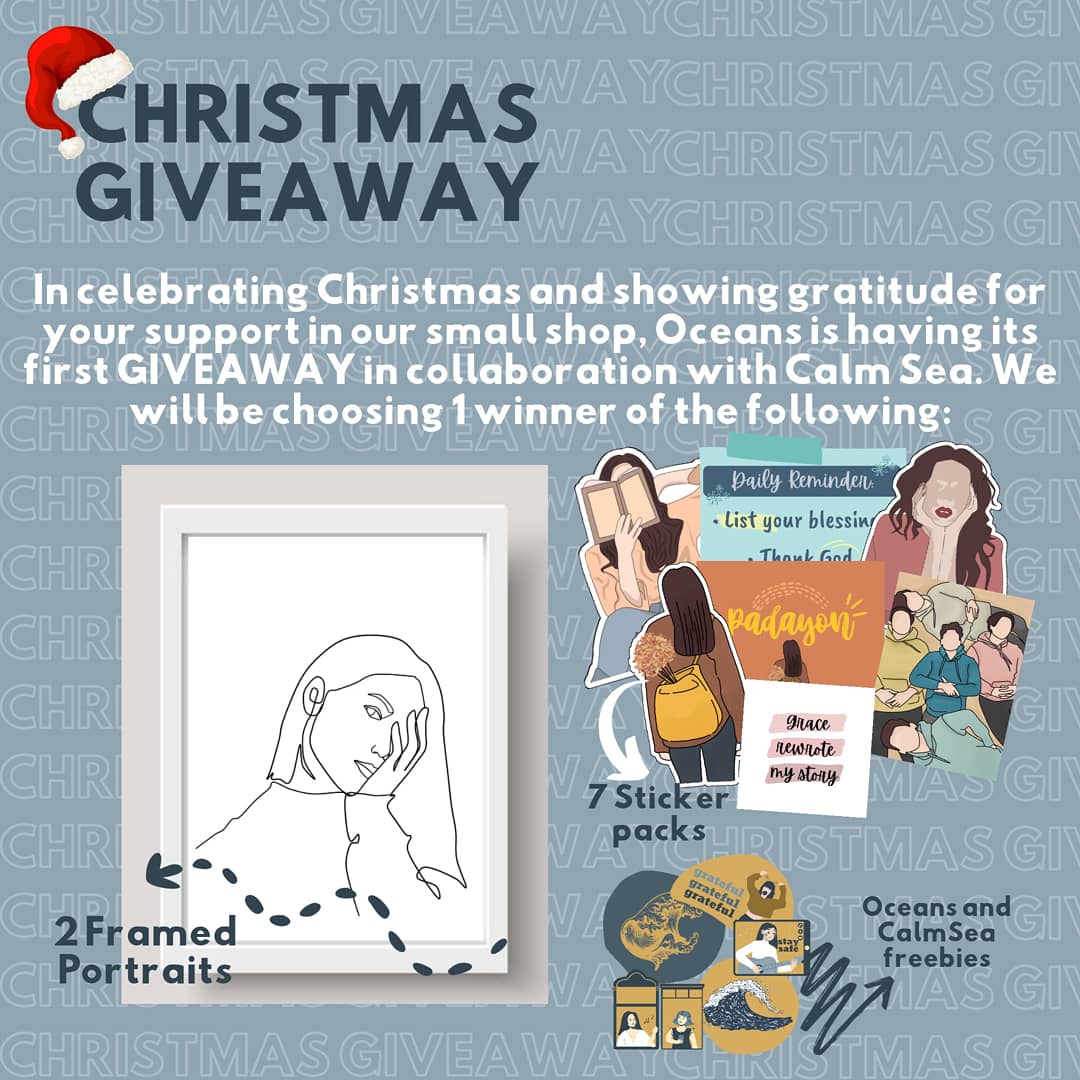 oceans_creates's tweet photo. 🎄CHRISTMAS GIVEAWAY🎄

We're having our first GIVEAWAY. 

Please check our ig and fb page for more details. 😊

Oceans Creates 🌊
IG: https://t.co/yrElWo1fkf
FB: https://t.co/HFlvrRMJSo

Tag: #Giveaway #Giveaways #GiveawayAlert #artgiveaway #phgiveaways #giveawayph https://t.co/IYFd12RNq6