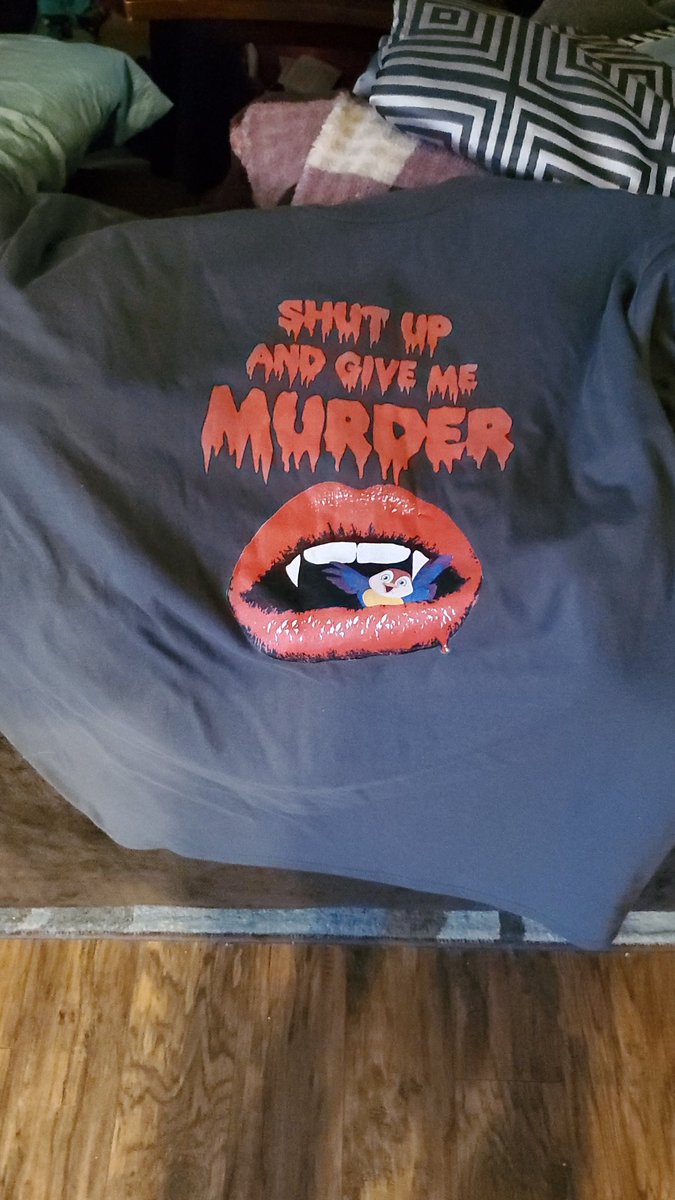 MnRube23's tweet photo. Got this for my "Fuck me I'm old" day. Just bought our (Wife and I) seats for Friday August 13th show! Fucking amped for live murder fun. @MurderSmall https://t.co/ARrexz2NdB