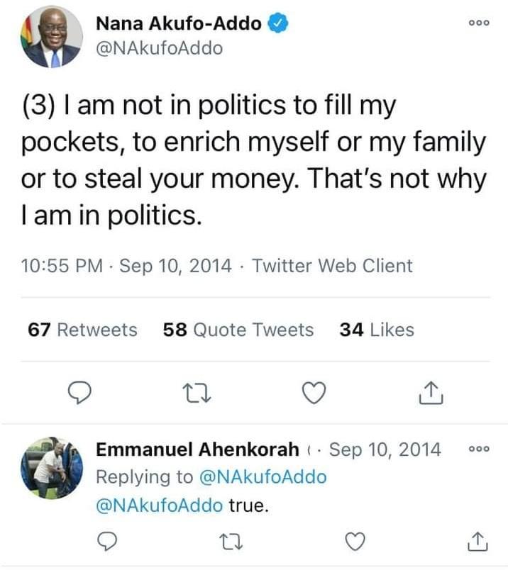 JMbapeppy's tweet image. Reference de3 3y3 paaa.... He lied to win! Today he is the first president who has appointed majority of his friends and family in government and the first president to have more than 100 Ministers and 1000 presidential staffers.

Kick him out on Dec 7
#Vote4JohnMahama 
#2Sure✌️