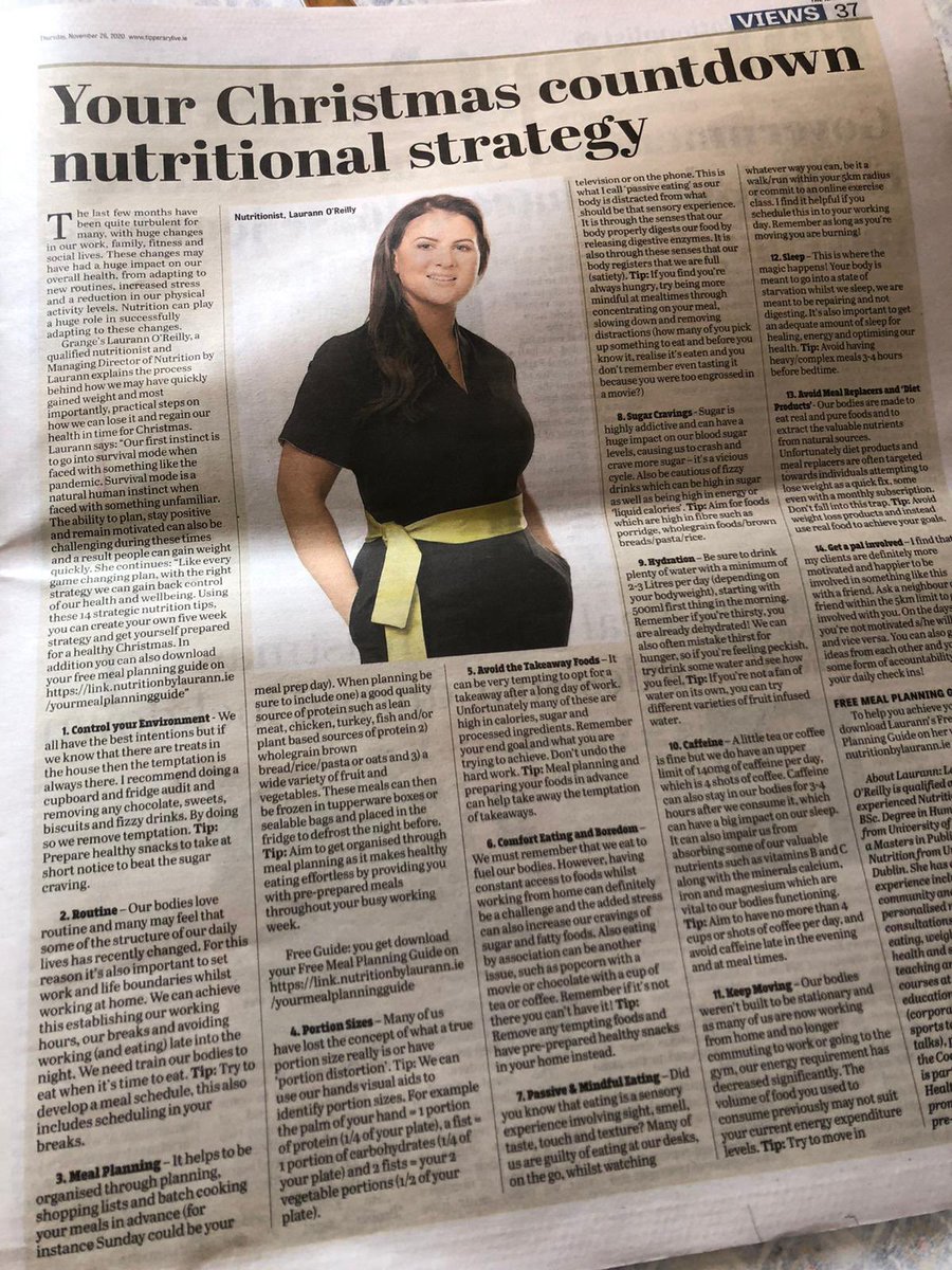 Great to see an ex member of Fethard Macra getting a full page in this weeks Nationalist. Well done Laurann O Reilly.