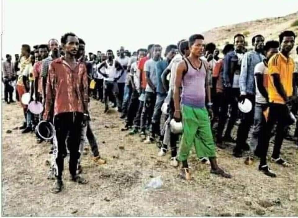 These are refuges in Sudan that flee from Tigray. See all of them are young in their early 20s and that is why we say most of these youths killed thousand of Ethinic Amhara before leaving to Sudan. Demography of refuges is not dominantly young. It’s women and children. https://t.co/GuiVpXT9xd