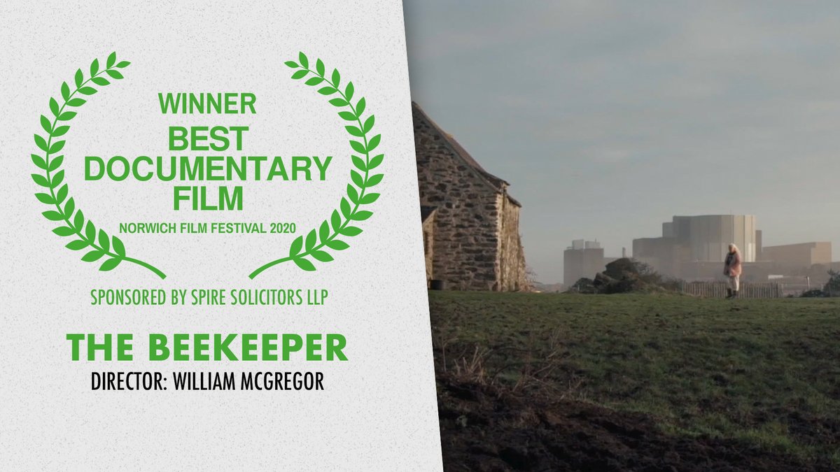 norwichfilmfest's tweet photo. 🏆 The winner of Best Documentary Film (sponsored by @SpireLLP) at Norwich Film Festival 2020 is...

⭐️ THE BEEKEEPER ⭐️

A huge congratulations to director @WillieMcGregor and all involved with this incredibly powerful documentary.

Watch the film here ➡️ https://t.co/k70Cn2KQ7C https://t.co/KLPdLitHcg