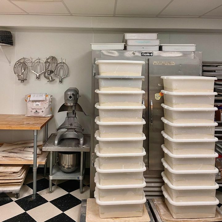 10pm Tuesday night: That’s a lot of French dough. By now, most of this has been divided, shaped and baked. Go team!!! #thanksgiving2020 ift.tt/1C3JW1c