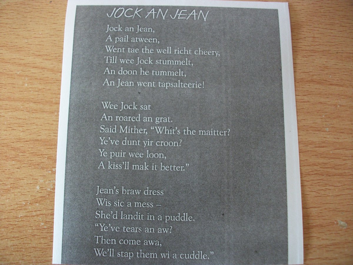 Here is Tues and Wed Scottish Rhyme -