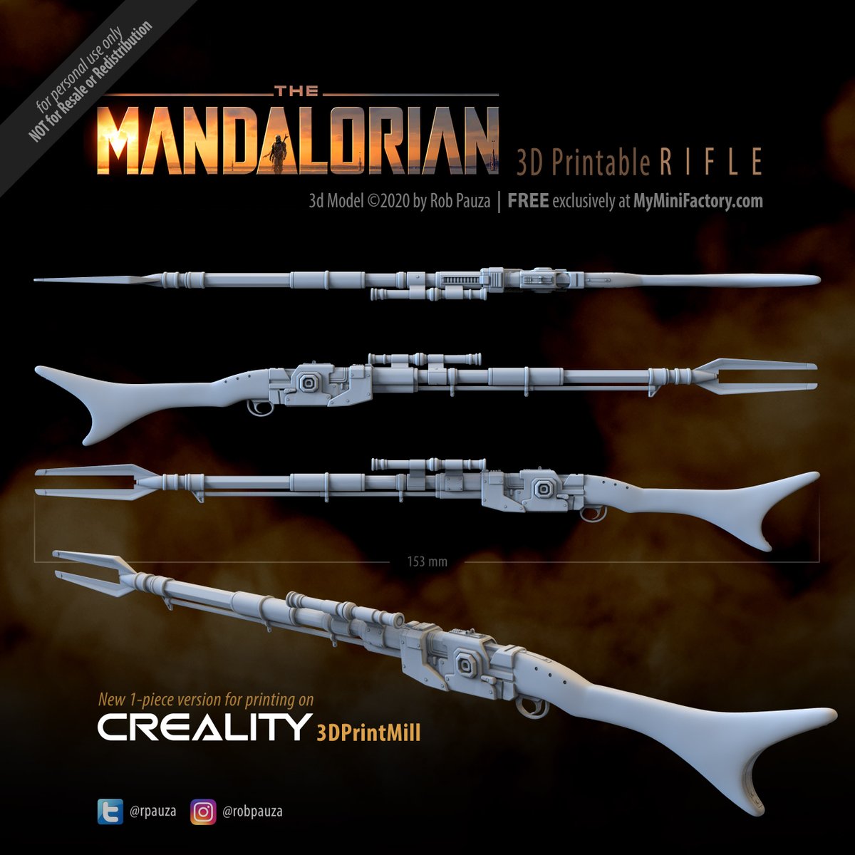 Don't be Jelly😛
2 piece print, #3DPrintMill
This is the way.