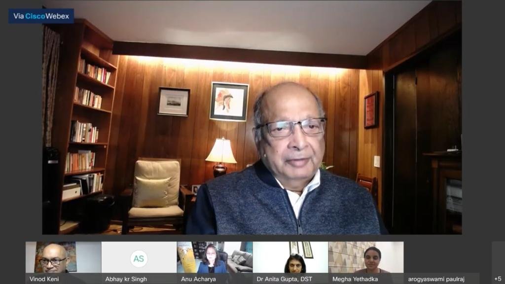 Prof Arogyaswami Paulraj, Professor Emeritus, Dept of Electrical Engineering, Stanford University addresses the Global R&amp;D Summit organized by <a href="/ficci_india/">FICCI</a> &amp; <a href="/IndiaDST/">DSTIndia</a>.
