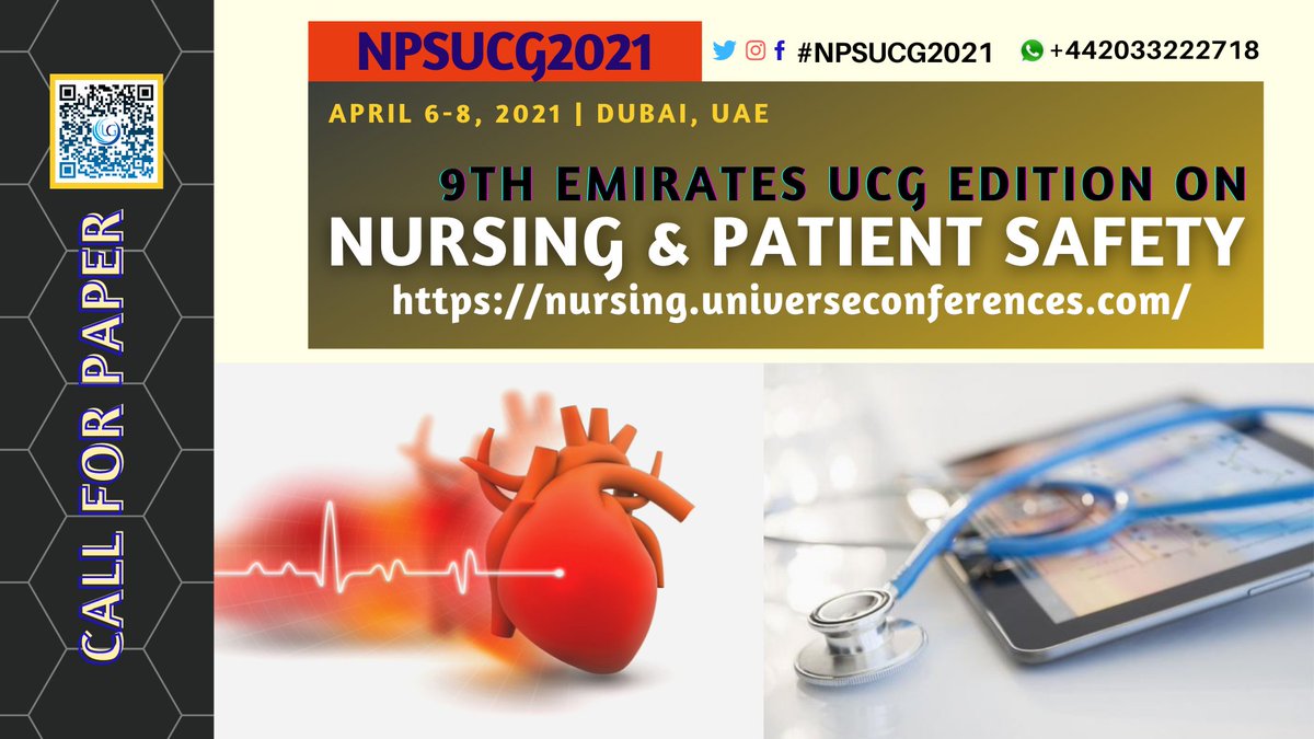 NursingUCG's tweet photo. #NursingUCG Don't wait be prepared to register for the most exciting #Nursing &amp; #Patient Safety Conference by UCG. Hurry up limited slots available
Register today: https://t.co/UPxB4TWibc

#Medicine #Hospitals #NursingCare #TravelNursing #CMEhours #doctors #nurselife #Patientcare https://t.co/dHAQ8CrtFY