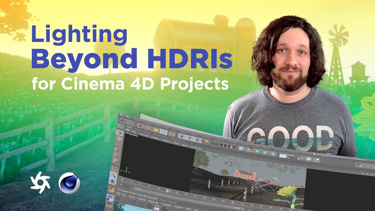 SchoolOfMotion's tweet image. Want to know why you shouldn’t light with only HDRIs? We’ve got you covered!  Check out Part 3 of @DavidAriew&apos;s tutorial series to explore lighting, and how to use it for your next #Cinema4D project! som.bz/33eCrek #C4Dtutorial #mdcommunity