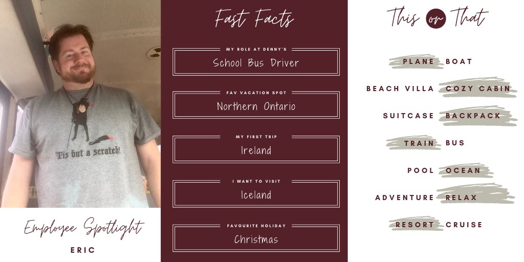 Meet Eric! Eric works as a School Bus Driver and is responsible for making sure everyone gets to school safely and on time!