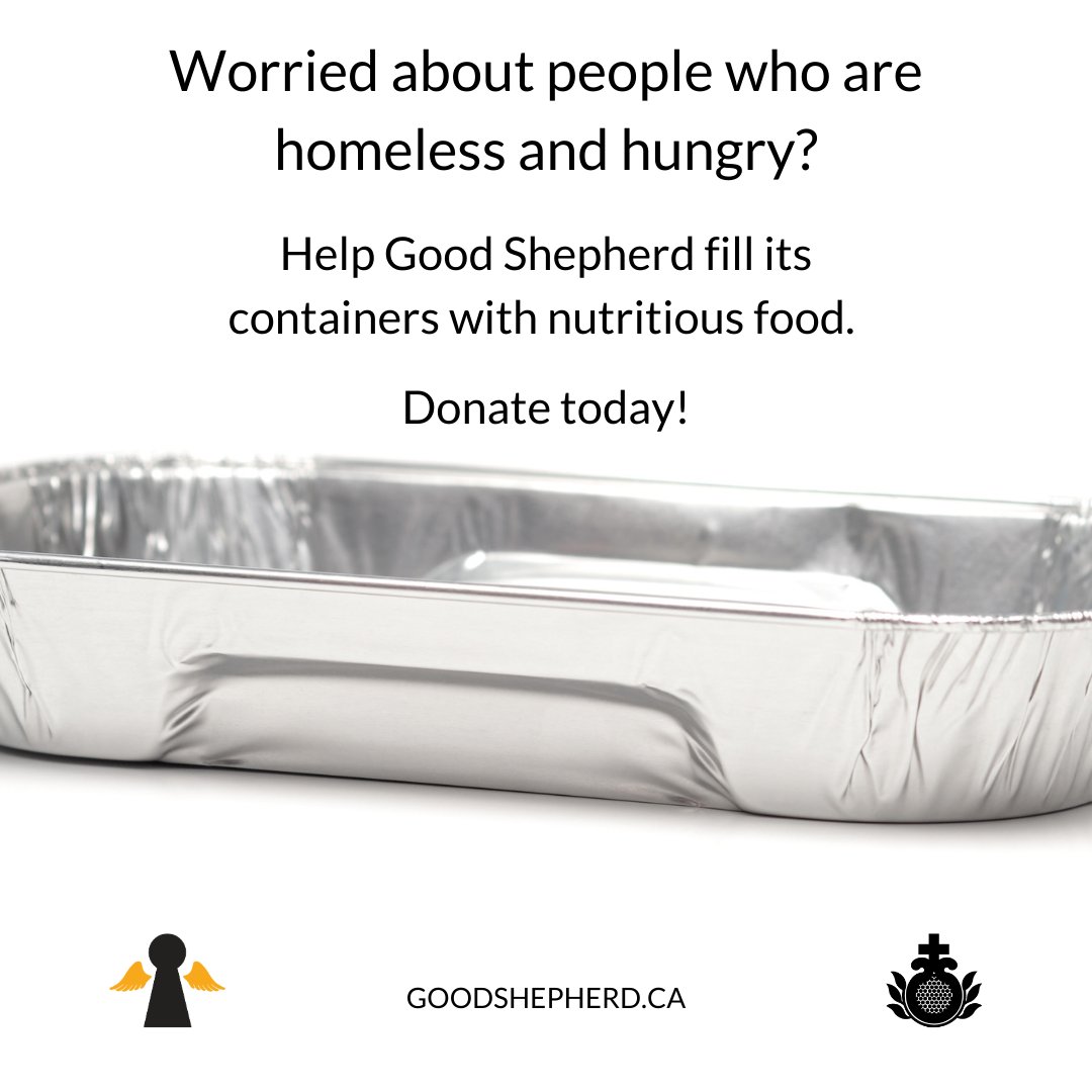 Want to help homeless and hungry individuals? Help #GoodShepherd fill its take-out containers with nutritious food. Please donate today ow.ly/OFke50CutsJ #itstartswithameal #welcomehomeless