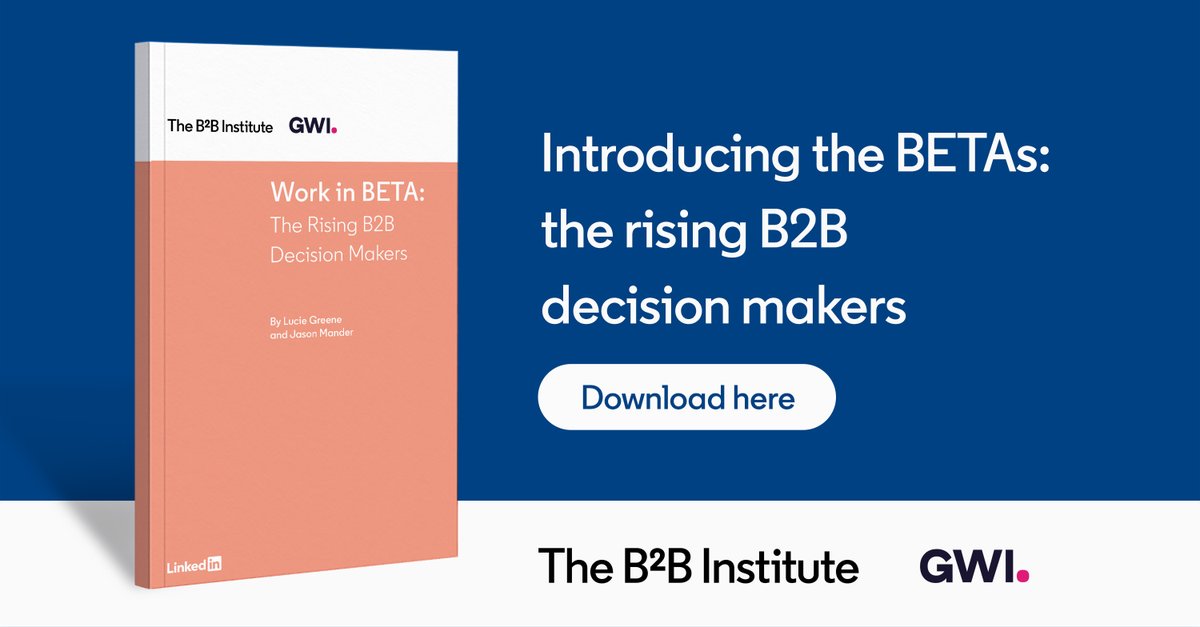 b2binstitute's tweet photo. Some long-weekend reading: https://t.co/hrn65oMWPU โ๏ธ๐
#workinBETA #b2bmarketing #b2binstitute #b2b #buyers https://t.co/icZezASUnt