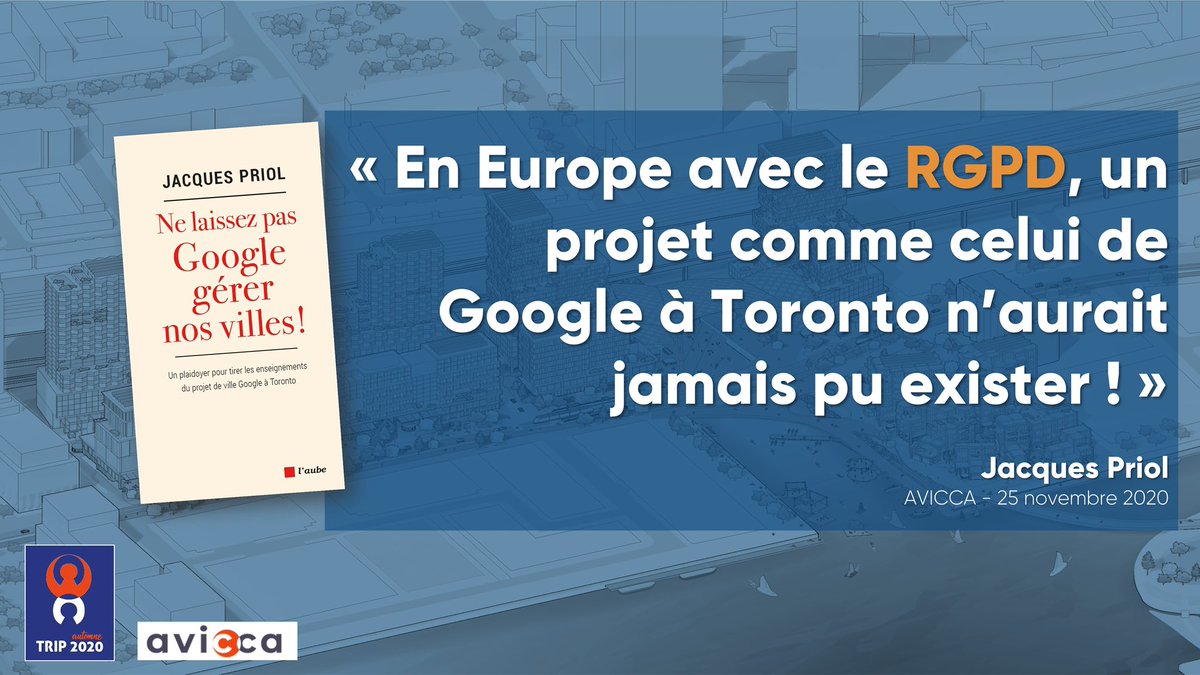 Très belle table-ronde #AVICCA cet après-midi sur l’innovation numérique dans les territoires. Merci de m’avoir donné l’occasion de revenir sur les enseignements du projet @SidewalkToronto et de présenter mon livre devant vos nombreux adhérents. @EditionsdelAube