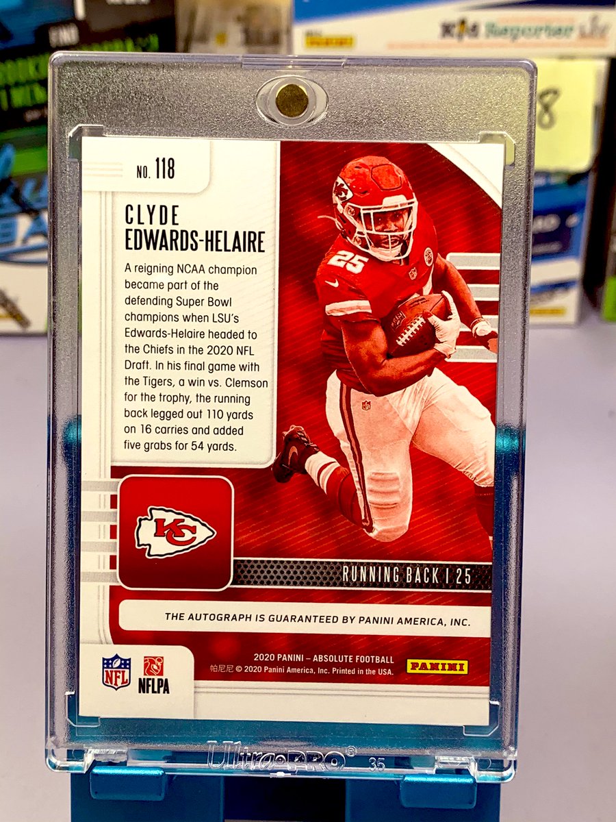 RipReadySports's tweet photo. Who would have thought that pulling a Clyde Edwards-Helaire RC Auto Red (#’d 38/50) would NOT be the best card in a 2020 @PaniniAmerica  Absolute Mega box!?! Nope, that honor goes to this #KABOOM! JOE BURROW RC 🤯 🔥🔥🔥#whodoyoucollect  #RipReady #NFL https://t.co/GNfk5ReFI5
