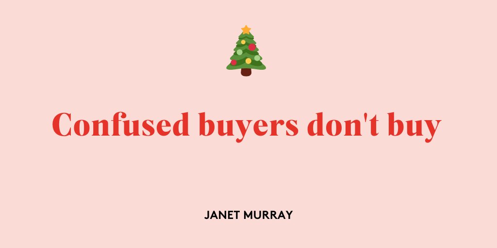 jan_murray's tweet photo. SELLING AT AN ONLINE CHRISTMAS MARKET?

Remember that confused buyers don't buy.

Get my tips and techniques for selling your product or service on a Facebook Live 

And how to choose the RIGHT product for your Christmas market here 👉 https://t.co/mLrWhmCzx6 #virtualpopup https://t.co/6jY8JZWA4W