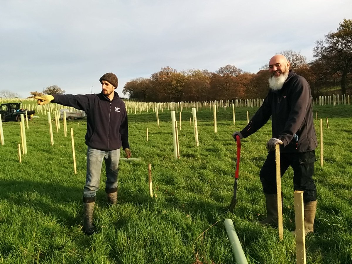 AlisonJArcher's tweet photo. Brilliant day out in #Enfield yesterday planting trees for rivers with colleagues https://t.co/lwCwlWF0Lt #lucky #verylucky #getoutside #TreesForRivers @Thames21 @EnfieldSuDS https://t.co/G0HYMcJ0vG