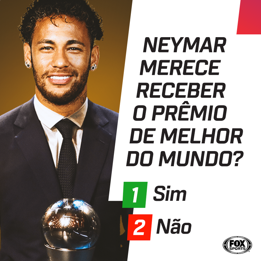 SportsCenterBR's tweet photo. FINALISTA! Dessa vez Neymar merece ganhar o prêmio de melhor do mundo?

🔃 SIM!
❤ NÃO! https://t.co/s5YAOpw4Zc
