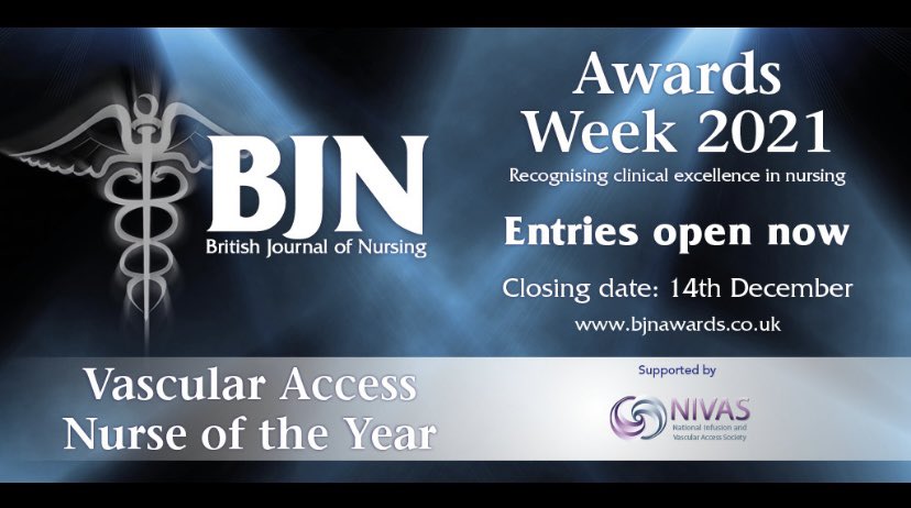 IV_ASPH's tweet photo. BJN Vascular Access Nurse of the year awards, get nominating #BJN #nurseawards #PICC #vascularaccess https://t.co/8p9Y5Ck6Wg