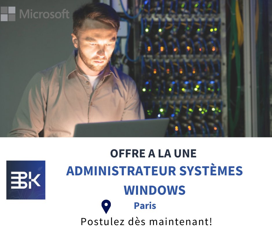 SearchBk's tweet photo. #EMPLOI
🔎 Qualité, sécurité, sauvegarde des données sont les maîtres-mots de cette fonction.
🔎 Vous  maîtrisez #ActiveDirectory, #PowerShell et #AzureAD.  
⚙️Poste basé à Montrouge
➡️ Intéréssé(e)? https://t.co/2zgBoYO7ou
#recrutement #IT #job #europe #france #brussels #geneve https://t.co/0YQy2V3h7V