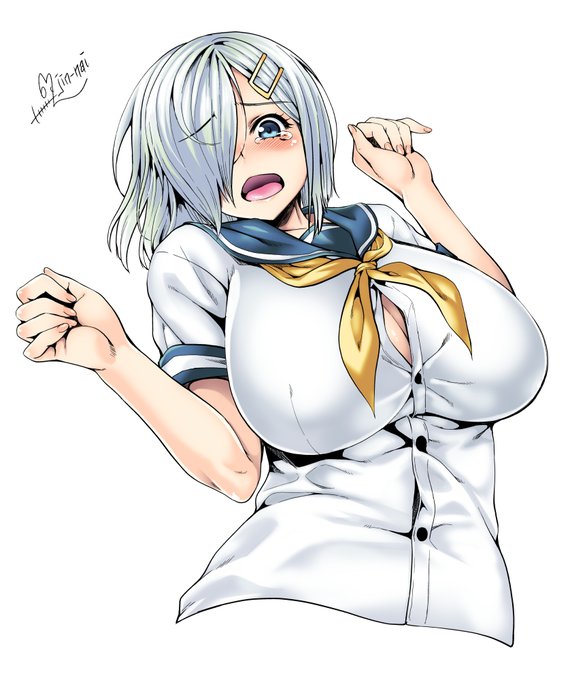 以前に描いたのを少し手直しして
#浜風進水日 