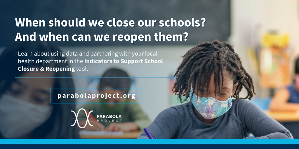 AriadneLabs's tweet photo. When should schools consider closing? When is it safe to reopen? Our guide can help you use data and partner with your local health department. Access "Indicators to Support School Closure &amp; Reopening": https://t.co/wizpsUidnp @ParabolaProject #ReopeningSchools https://t.co/7jAtk9rjYg