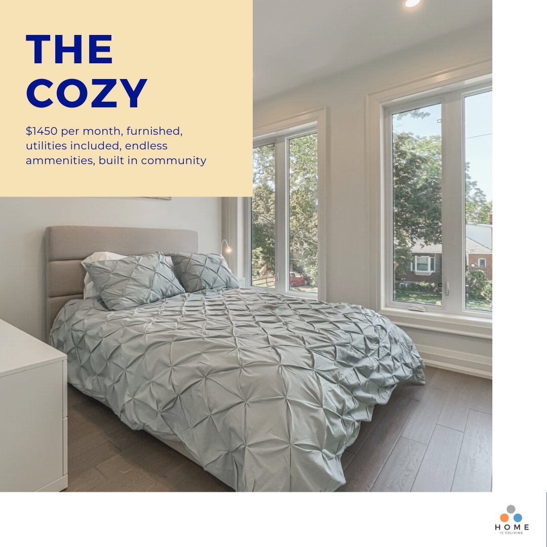 HomeIsColiving's tweet photo. Only one room left @ Home on William Street! The Cozy is economical, stylish and comes with endless amenities. Register at https://t.co/Bwvzud5rnt https://t.co/OHkWcTuguv