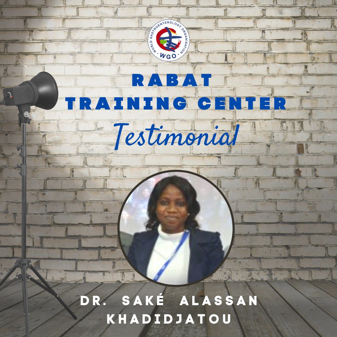 WorldGastroOrg's tweet image. Training Center Spotlight: Rabat - Dr. Saké Alassan Khadidjatou. &quot;... the WGO Training Center in Rabat helped train the first female gastroenterologist in Benin.&quot; ow.ly/JtmE50CuwYk  #TCSpotlight #WGO