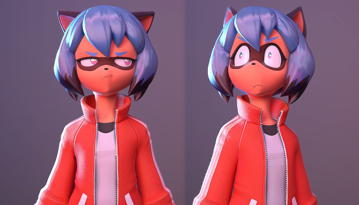 🦝More Michiru! 🏀
#BNAビー・エヌ・エー #BNA #BrandNewAnimal #MichiruKagemori #ZBrush #SubstancePainter #marmosettoolbag