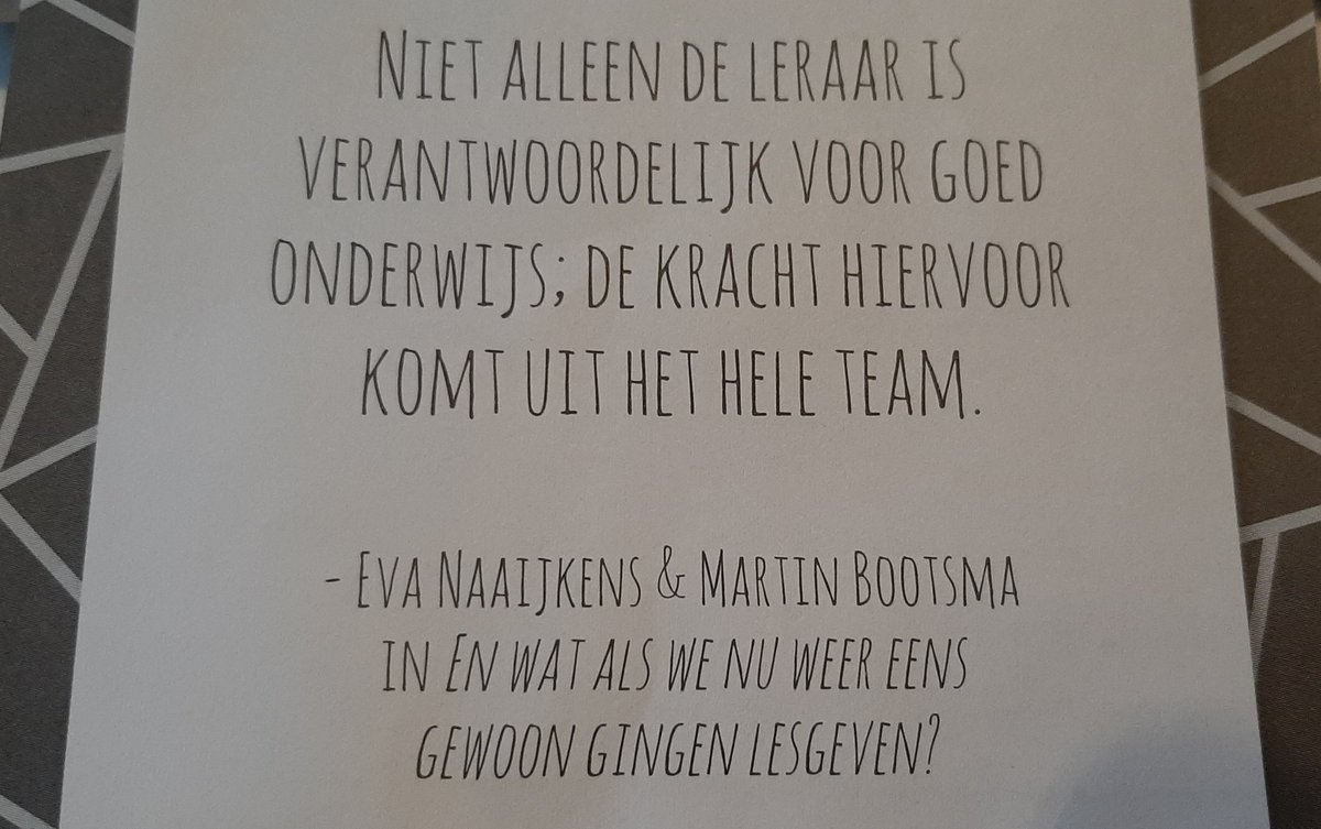Samen verantwoordelijk dus!!
