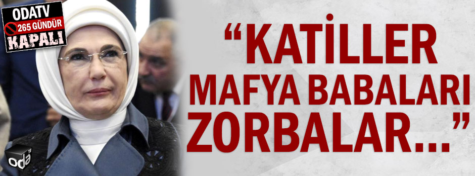 Emine Erdoğan: "Katiller, mafya babaları, zorbalar rol model gibi lanse edilmesin..."
odatv4.com/atti-ve-vurdu-…