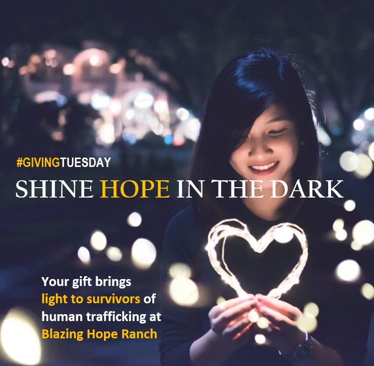Light up the DARKNESS on #GivingTuesday! Find out how at blazinghoperanch.org