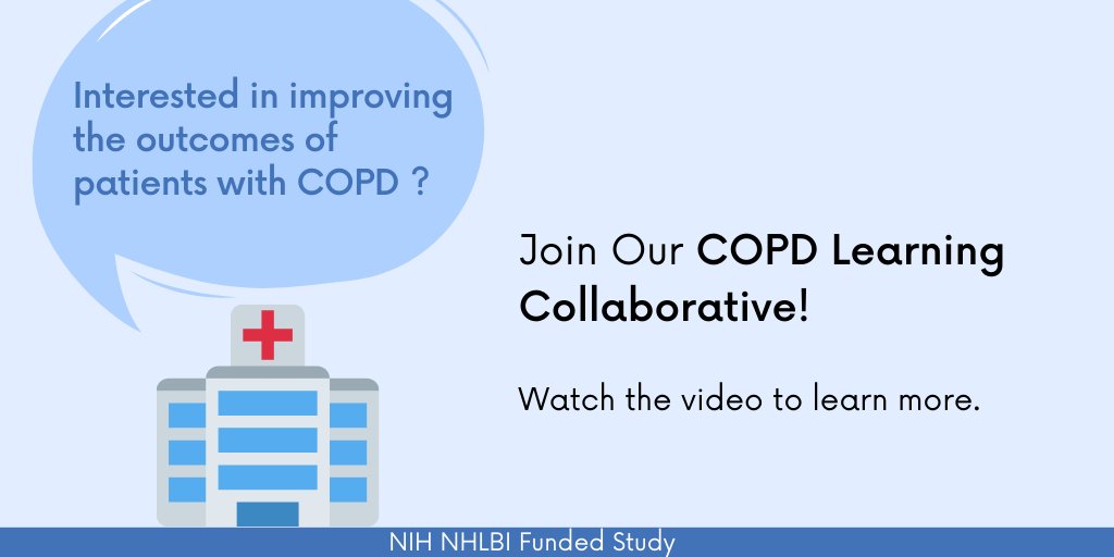 Baystate_IHDPS's tweet photo. Join a #multidiscplinary #COPDLearningCollaborative https://t.co/Pm600mYMVa sponsored by the NIH to #ImproveCOPDCare Information: https://t.co/Vp6l3Zj3pQ https://t.co/4SlsUOANfa @PremierHA @atscommunity @TheIHI @DrAshleyH @deanRRT @LWestafer https://t.co/opmQqMtUe0