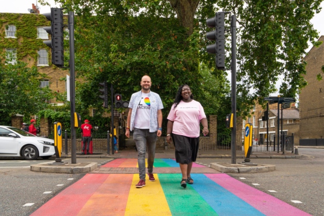 4 & 5/15. Hackney & Tower Hamlets (June 24th 2019)Hackney have installed 2 crossings. The 1st on East Road Shoreditch & the 2nd between Hackney and Tower Hamlets on Hackney Road. This would coincide with Pride in London and UK Black Pride which was held in Haggerston Park.