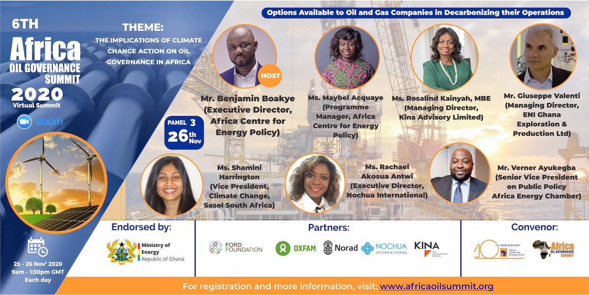 AcepPower's tweet photo. Grateful you joined us for today's sessions. Join us again tomorrow as we continue the discourse on #decarbonization options for #OilandGas Cos. & the need for #Citizens' #Engagement in the #climatediscourse.
#AOGS2020
#jointhepanels #getinformed #beinvolved
@KinaAdvisoryLtd https://t.co/Alt8KwX7Ce