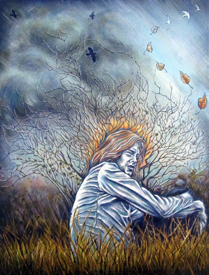 PalinPoppy's tweet photo. On this day in 1974 #NickDrake left this world. To honour his visionary genius I painted When the Light Has Flown. It's impossible to do him justice but I had to try. May he be remembered for more than a while. #NickDrakeAnniversary #WayToBlue #FiveLeavesLeft #WhenTheDayIsDone https://t.co/96B0vOo6Zu