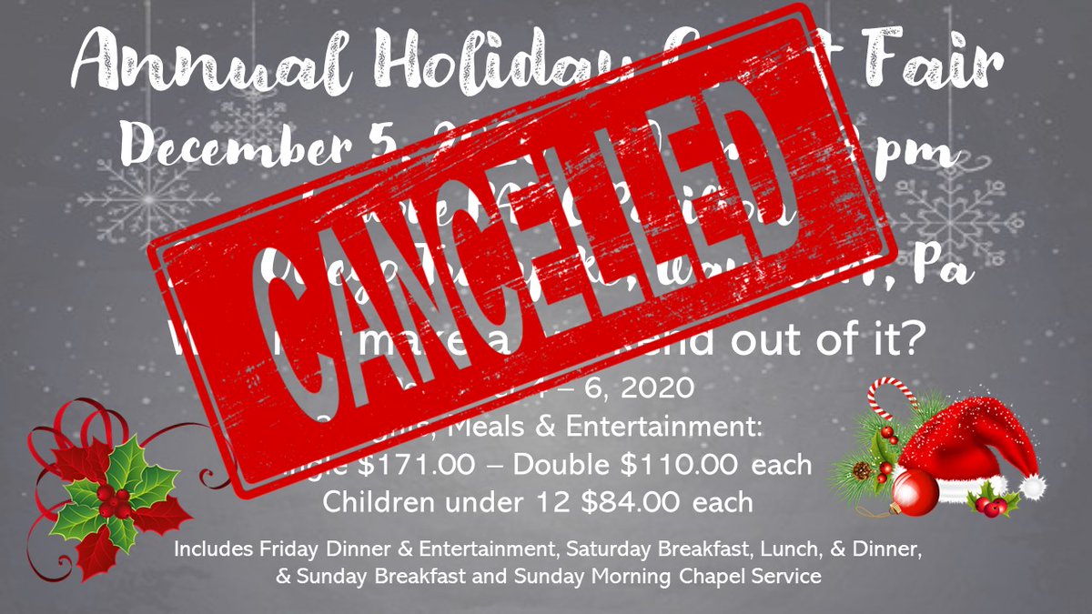 Attention! Due to the rising coronavirus case numbers and a recent reduction of indoor gathering limits, Ladore’s annual Holiday Craft Fair has been canceled. 

Have a safe and happy holiday season. We hope to see you in 2021!