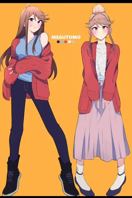 恵美&朋花
おそろいでも、着こなしひとつで 