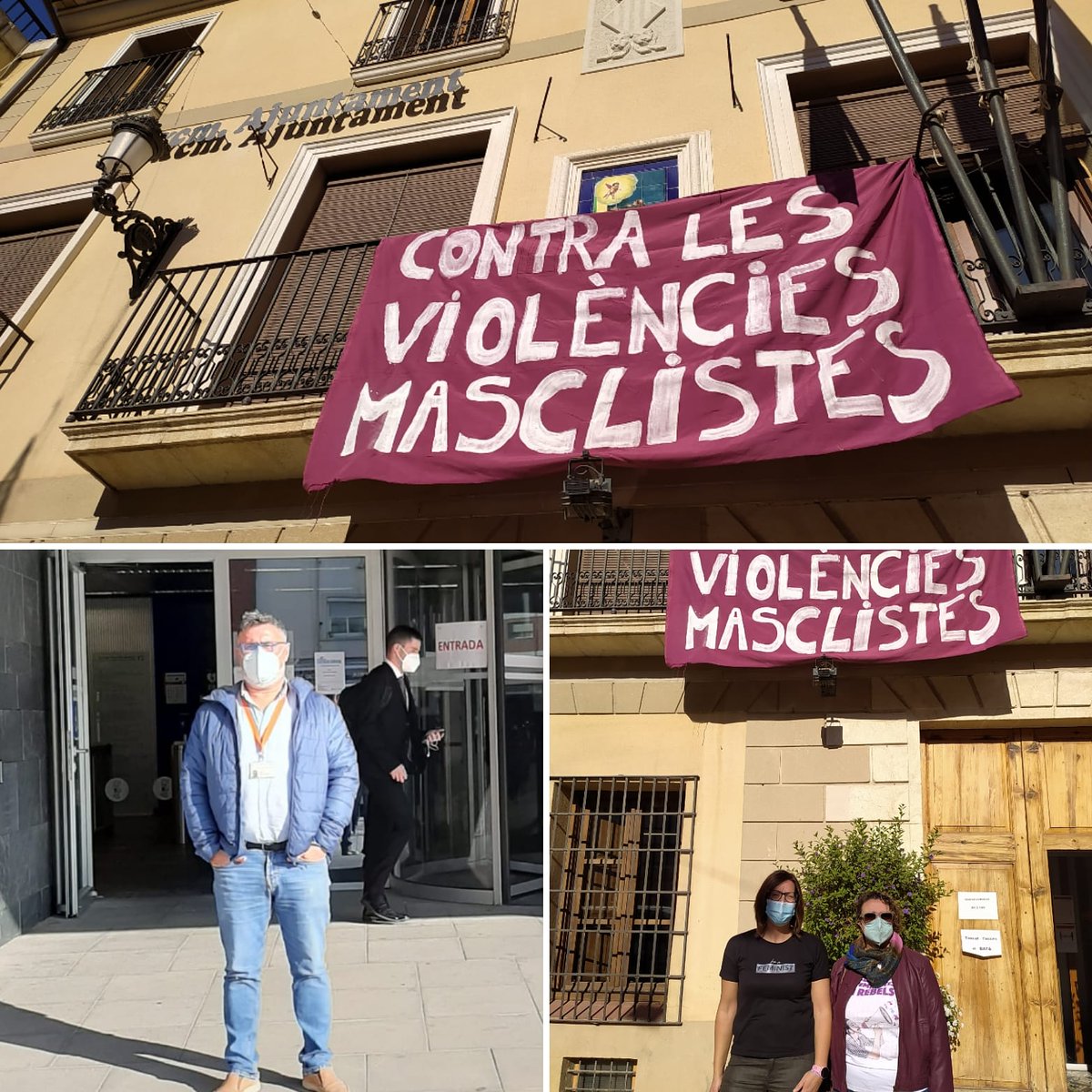 Som valentes, però volem ser lliures, perquè volem una societat igualitària, que coeduque en equitat.

Per totes i cadascuna de les dones, hui hem estat a les portes del nostre ajuntament.

El 25N no és un dia, ni tan sols un minut, #25N són 365 dies sense descans. #NiUnaMenys