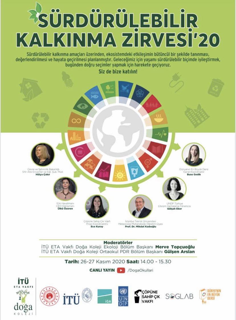 Gizemmkann's tweet photo. İlkokul 2,3 ve 4.sınıfların; Ortaokul 5,6 ve 7.sınıf öğrencilerinin ve siz Değerli Velilerimizin katılımıyla gerçekleştirilecek Sürdürülebilir Kalkınma Zirvesi yarın başlıyor. Haydi, sen de Doğa için bir adım at! 🌱@nadireoksuz1 @goksel_yalcin @MerveTopcuoglu https://t.co/1pJ4aWWVrd