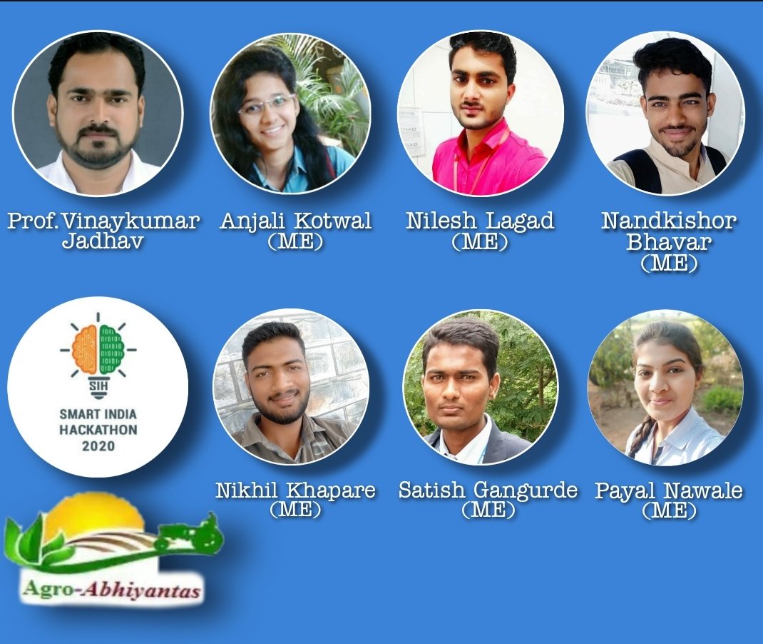 AnjaliManojKot1's tweet photo. "Proud to be SIHian, Finally Shortlisted for #L3E @abhayjere, @mohitgambhir, @DrRPNishank, @SanjayDhotreMP, @adsahasrabudhe, @EduMinOfIndia, @ajaythehealer"

Cheerful to share that our team AGRO ABHIYANTAS has been shortlisted for #L3E  in Smart India Hackathon 2020. https://t.co/4cBWDhEVQX