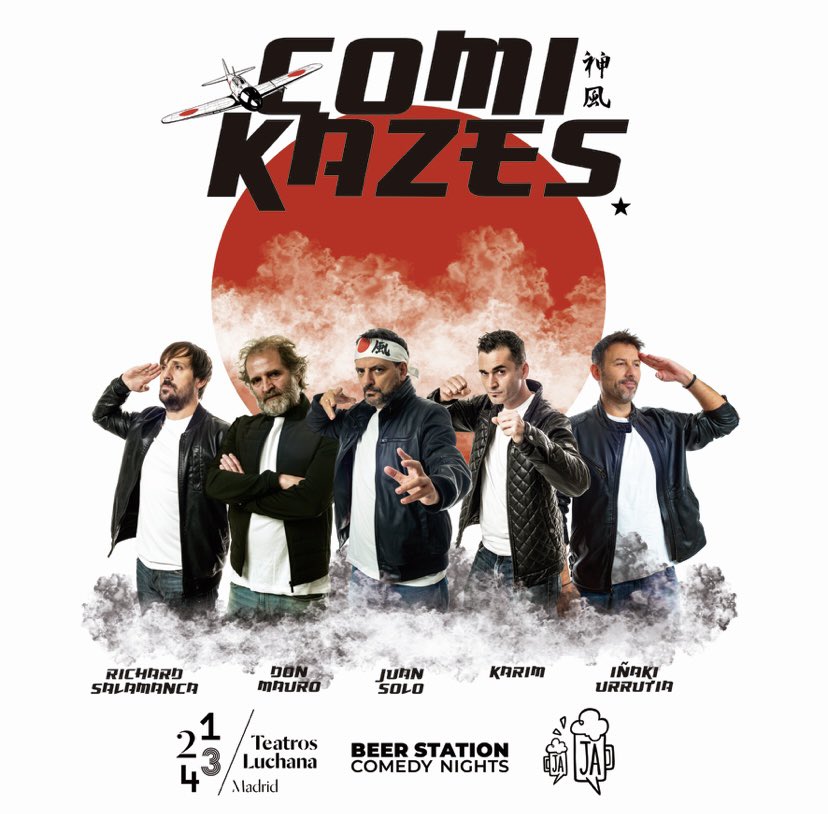 magoKARIM's tweet photo. Todos los jueves a las 20:30 #comikazes en @TeatrosLuchana con @InakiUrrutia @juansolocomico @Richard_120977 y @Mauro_Urquiza @SomosComikazes y @BeerStationMad me encanta estar en este proyecto https://t.co/YiMJ4yEbhy