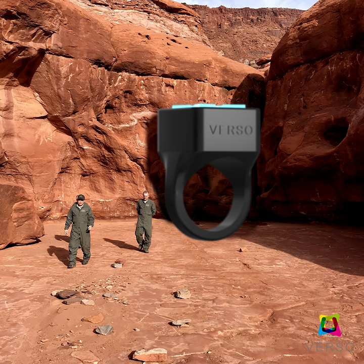VersoWearable's tweet photo. Deep in the Mars-like landscape of Utah's desert lies a mystery: a huge black ring in one of the most remote parts of the state. Discover Verso and solve the enigma▶https://t.co/Kd8hAers91 https://t.co/oqvdgkcyxX