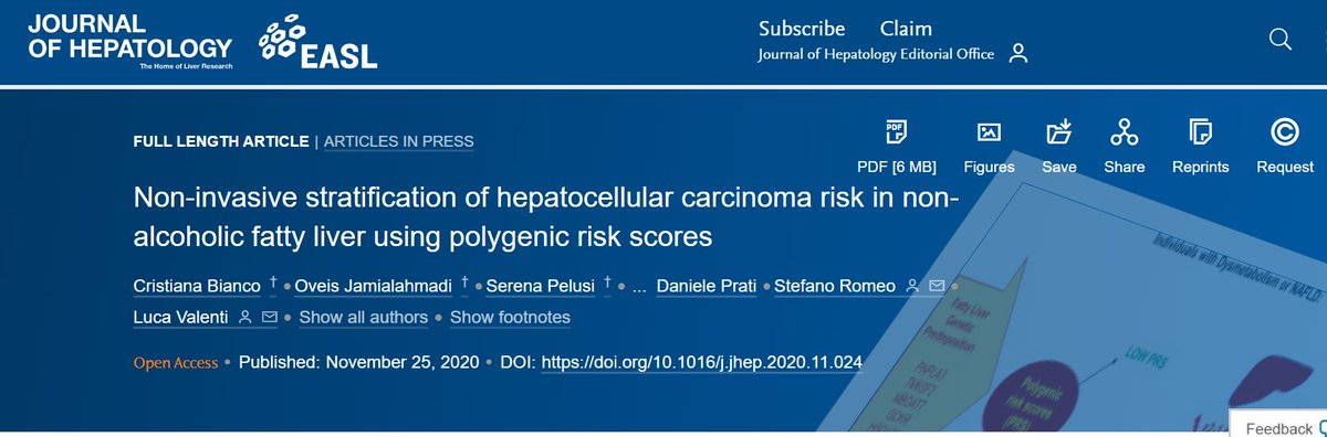 JHepatology's tweet photo. New Article "Non-invasive stratification of #HCC risk in in #NAFLD using polygenic risk scores".

Read 🔓  open access at https://t.co/lX8dXE4cXP

@lucavalenti75 @uniofgothenburg https://t.co/N4EUClRRnx