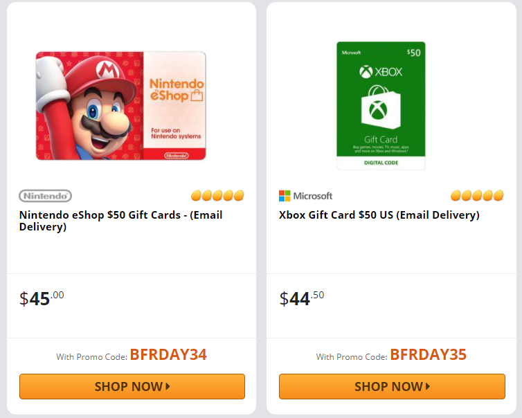 Nintendo eShop $50 Gift Cards - (Email Delivery) 