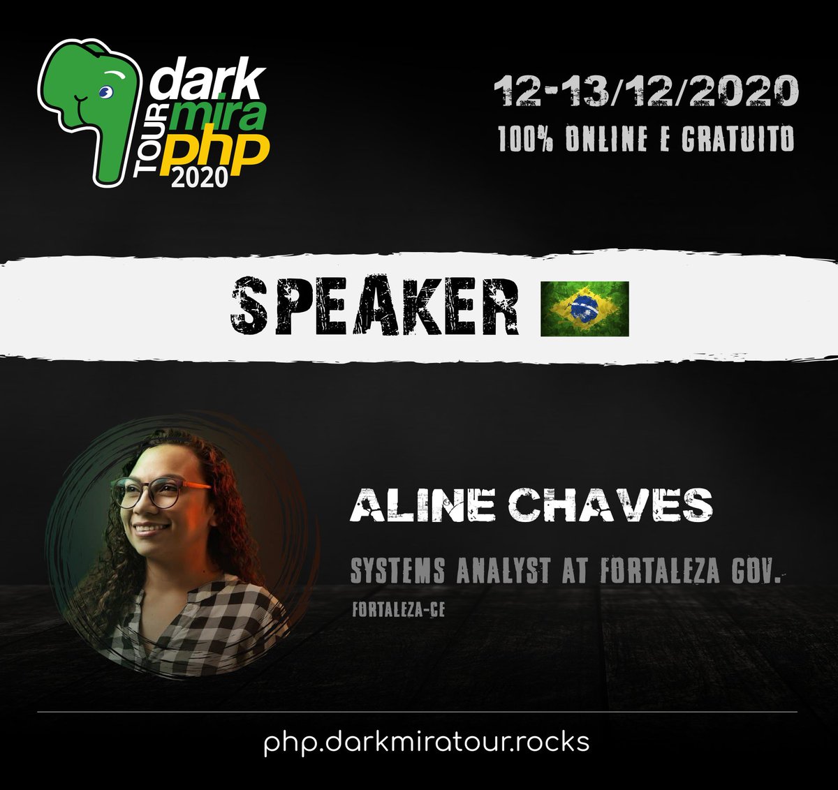 DarkmiraTour's tweet photo. Cuida que mais uma palestrante foi confirmada, Aline Chav que com grande xp no setor governamental e privado é Analista de Sistemas na @prefeiturapmf, e tbm gerencia a @arretadasdophp e a @phpcomrapadura
Pense numa cearense invocada.
#DarkmiraTour #trackBR https://t.co/BSHORa4pBf
