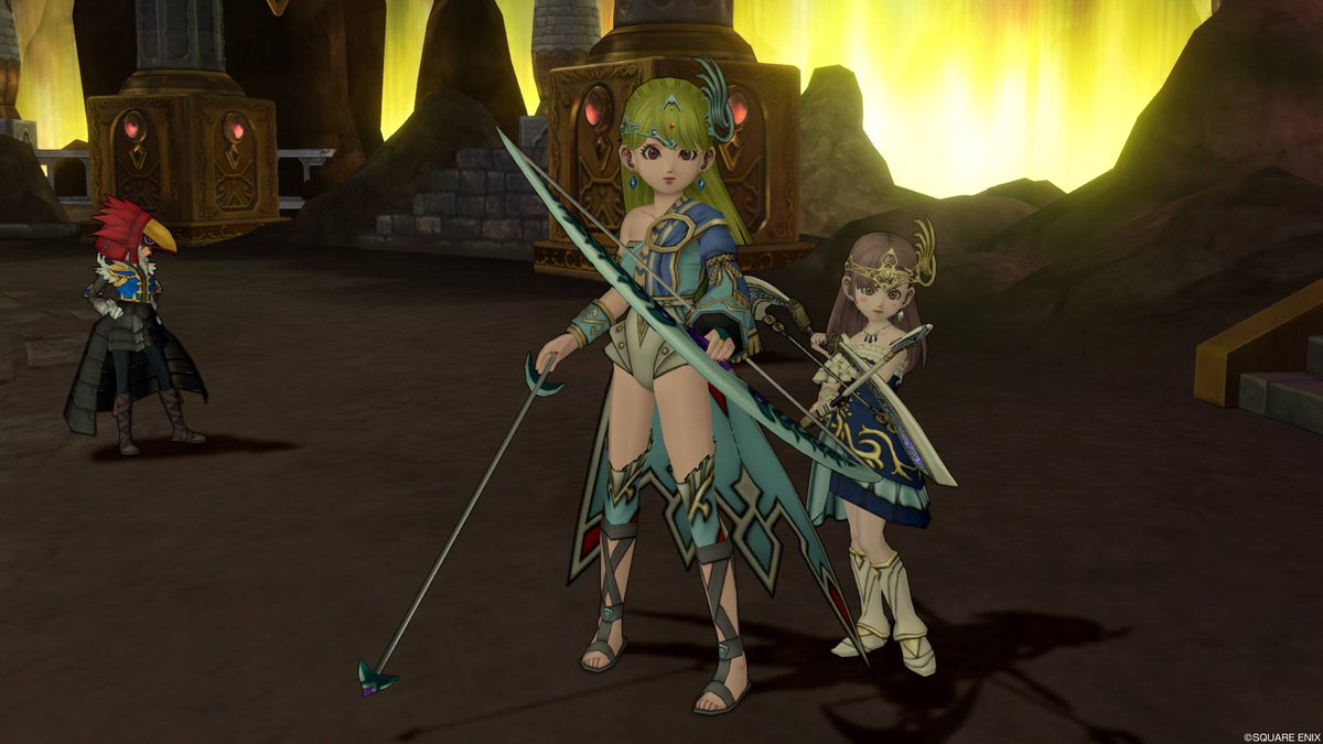 リュ ミ ドラクエx 11 24 るなルム 定例会 テーマは 空想 想像 伝説 神話 狩猟の女神 月の女神 アルテミス 武器 アルテミスの弓 髪飾りで 月 イメージ 女神らしい 弓使い コーデ作ってみた るなちゃんの新コーデも