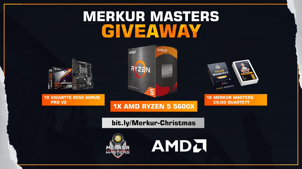 Merkur Masters 🌞 (@merkurmasters) on Twitter photo 🎁 #MerkurMasters: Winter #Giveaway 🎁
Thanks to <a href="/AMD_Deutschland/">AMD Deutschland</a> we are able to give away the newest Ryzen generation alongside with the fitting Highend-Mainboard! 😍
No stutters ✅
600+ FPS in CS:GO 📈
No excuses for missing shots ✅
JOIN NOW🎅
▶ bit.ly/Merkur-Christm… 🎁 #MerkurMasters: Winter #Giveaway 🎁
Thanks to <a href="/AMD_Deutschland/">AMD Deutschland</a> we are able to give away the newest Ryzen generation alongside with the fitting Highend-Mainboard! 😍
No stutters ✅
600+ FPS in CS:GO 📈
No excuses for missing shots ✅
JOIN NOW🎅
▶ bit.ly/Merkur-Christm…
