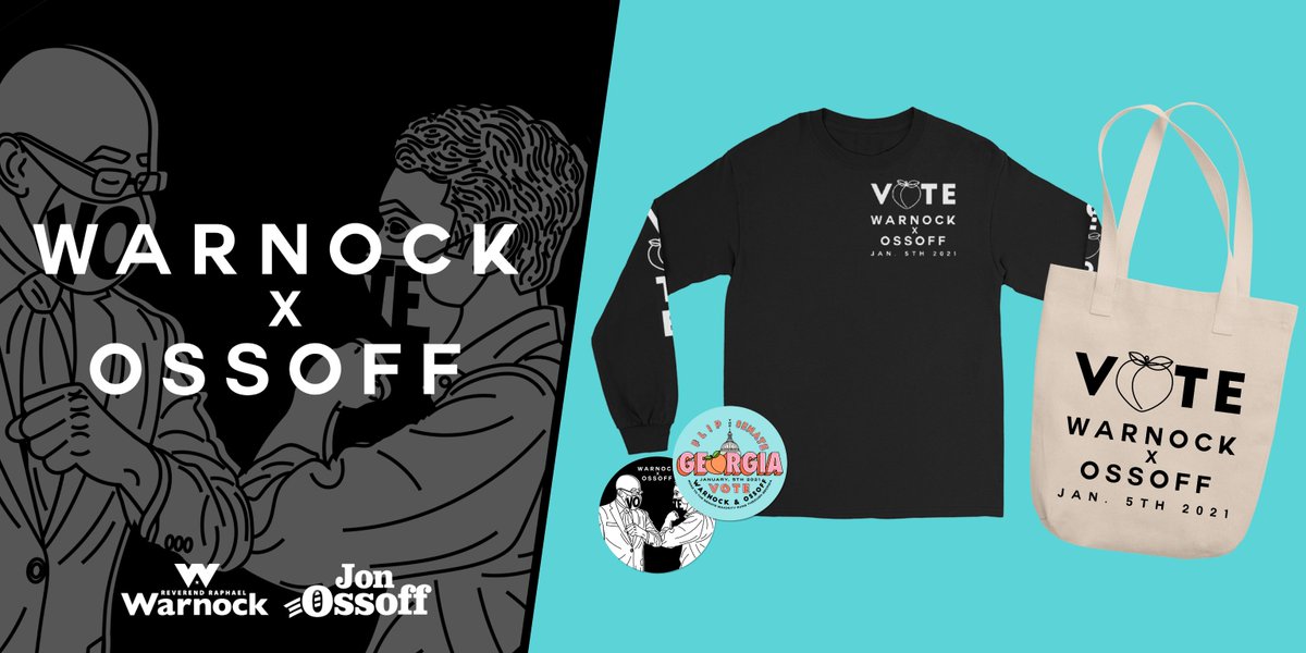 ReverendWarnock's tweet photo. The Warnock-@ossoff collab is here. https://t.co/2gfuDwejb1 https://t.co/Tk9jFZBVAy