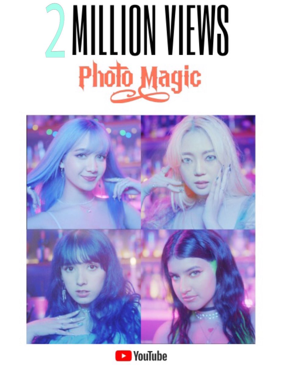 atti_hispanic's tweet image. INFO | #KAACHI @kaachiofficial 

El MV oficial de “Photo Magic” a superado las 2 millones de vistas en YouTube! ❤️🎉👏