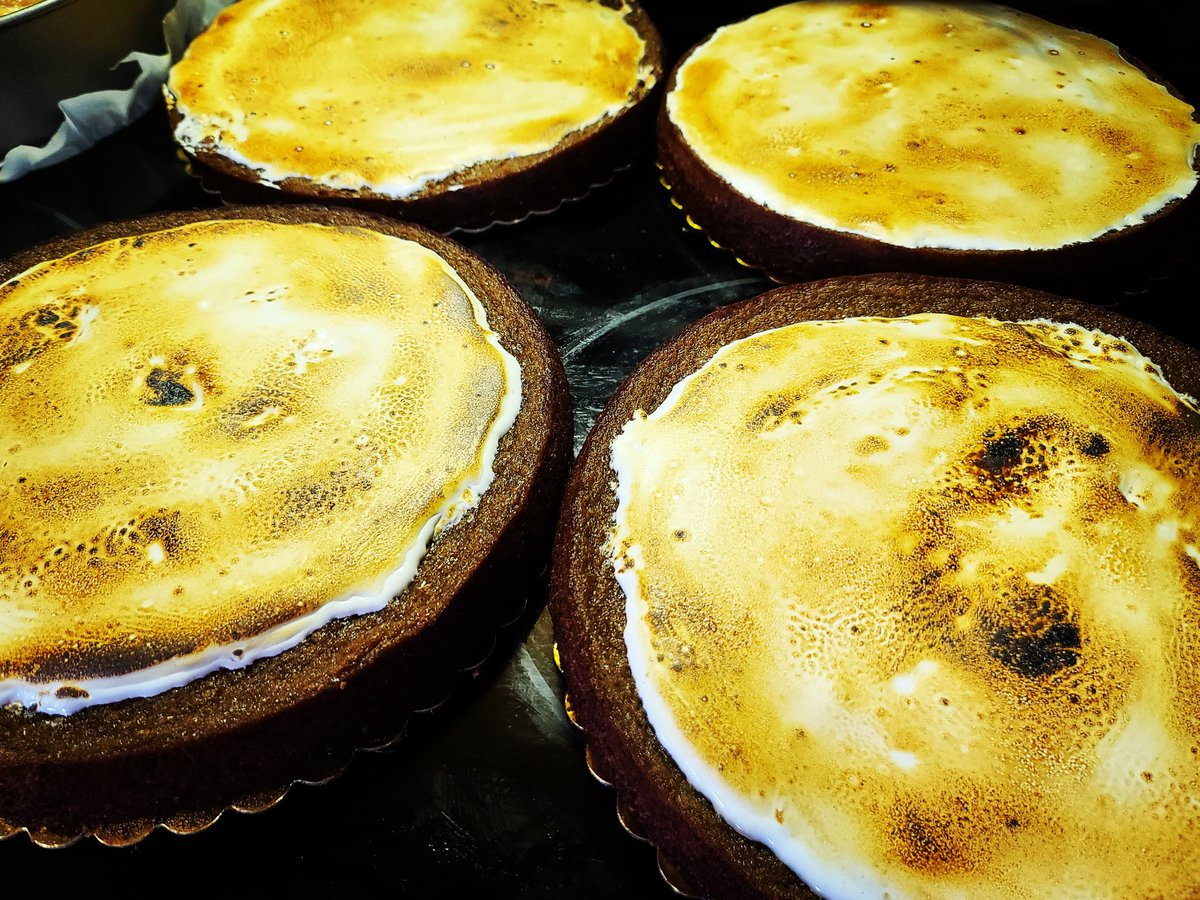 Chef_Stoneback's tweet photo. Toasting off some marshmallow on these sweet potato pies with pecan crust! https://t.co/3OLkPDJLL0