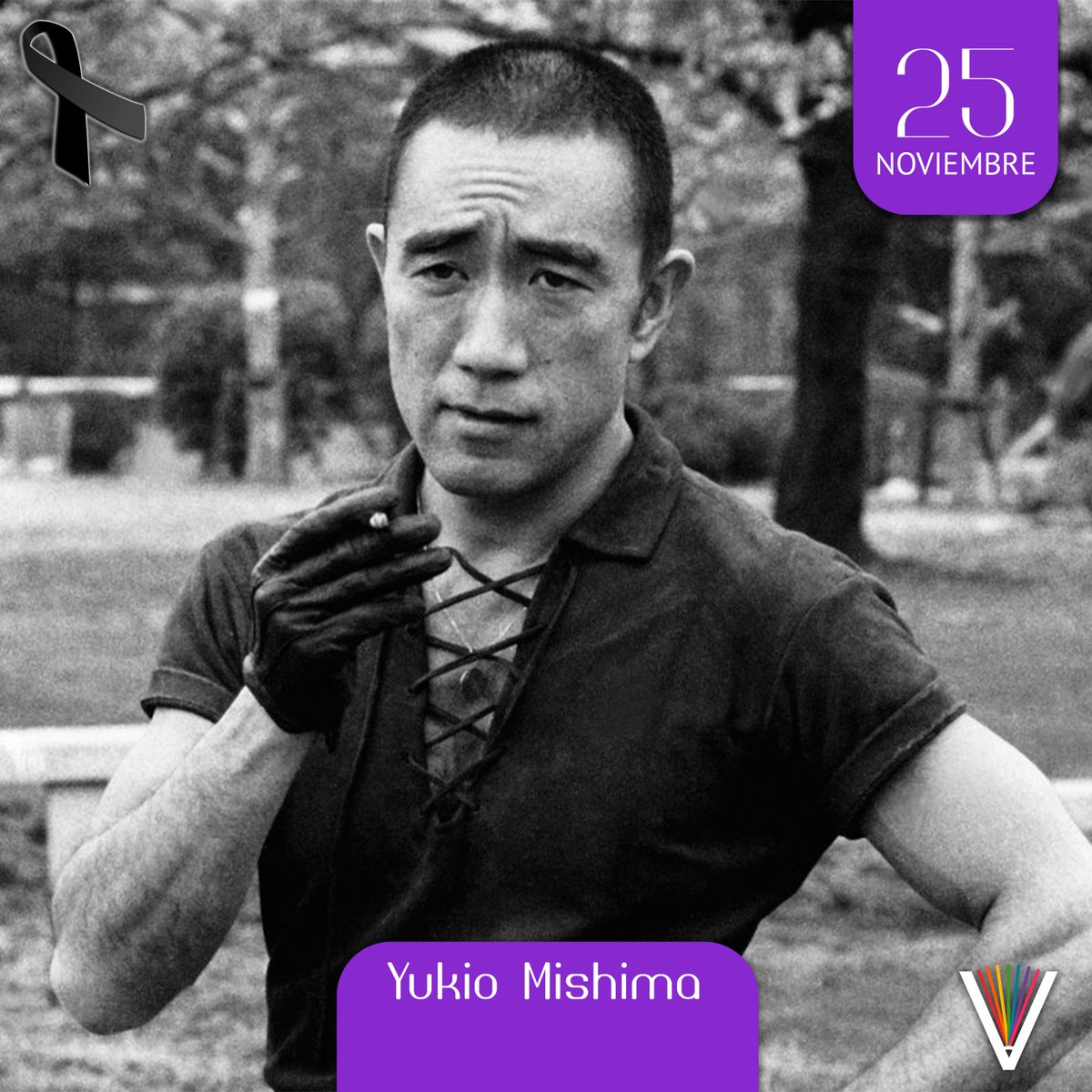 El 25 de noviembre de 1970 Yukio Mishima se hizo el harakiri, suicidio  ritual samurái, por obediencia al emperador nipón. Mishima escribió novelas  clásicas gay como Confesiones de una máscara y El, image size:1200x1200